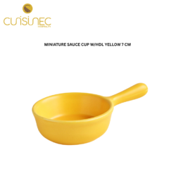 CUI MINIATURE SAUCE CUP W/HDL YELLOW 7 CM CHI