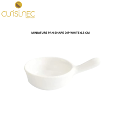 CUI MINIATURE PAN SHAPE DIP WHITE 6.5CM CHI