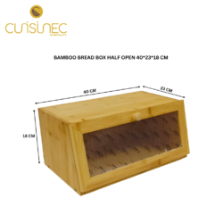 CUI BAMBOO BREAD BOX HALF OPEN 40*23*18 CM CHI