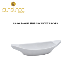 CUI ALASKA BANANA SPLIT DISH - WHT JPL