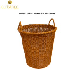 CUI BROWN LAUNDRY BASKET W/HDL 40X40 CM CHI
