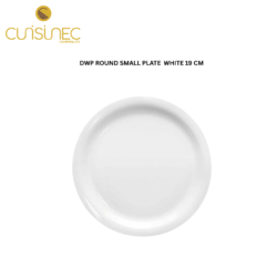 CUI DWP ROUND SMALL PLATE  WHITE DNW