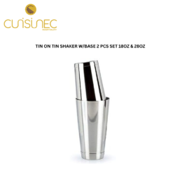 CUI TIN ON TIN SHAKER W/BASE 2 PCS SET 18OZ & 28OZ  KIN
