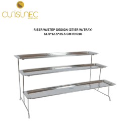 CUI RISER W/STEP DESIGN (3TIER W/TRAY) 61.5*12.5*35.5 CM RR010 KIN