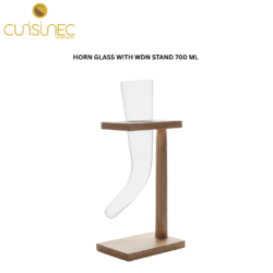 CUI HORN GLASS WITH WDN STAND 700ML MAC