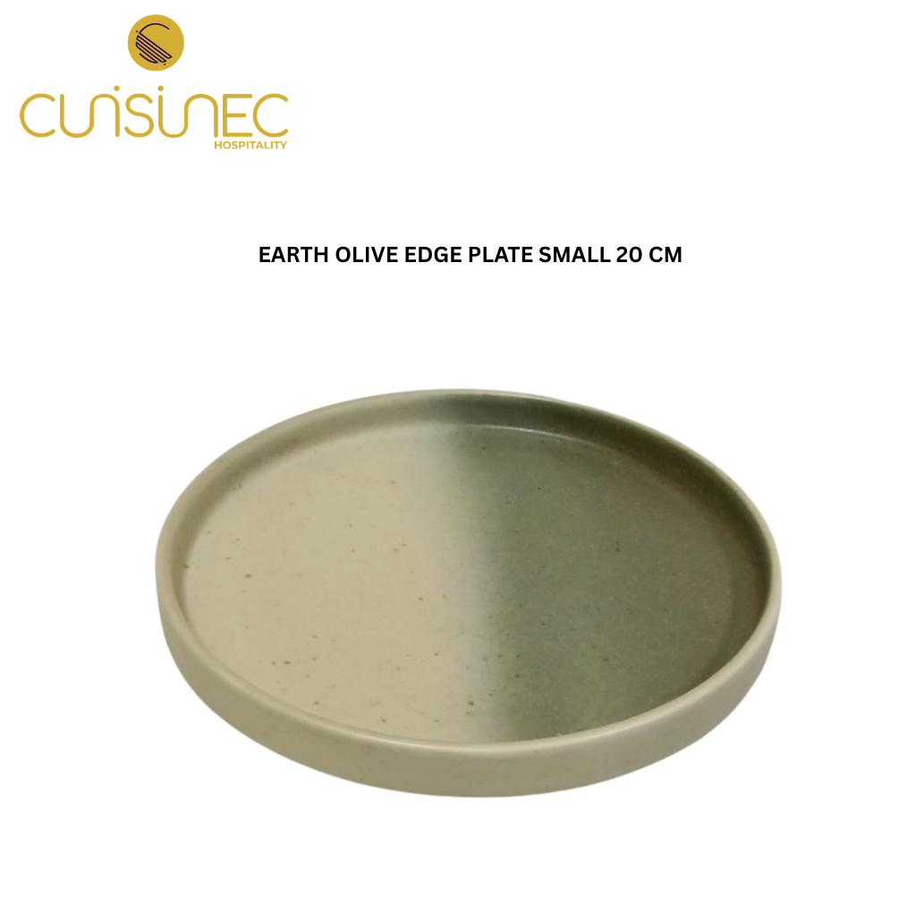 CUI EARTH OLIVE EDGE PLATE SMALL 20 CM MAN