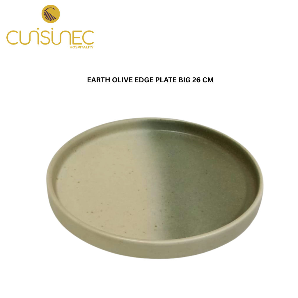 CUI EARTH OLIVE EDGE PLATE BIG 26 CM MAN