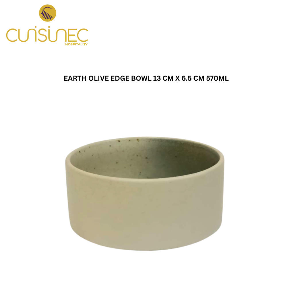 CUI EARTH OLIVE EDGE BOWL 13 CM X 6.5 CM 570ML MAN