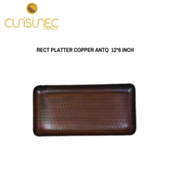 RECTANGLE PLATTER COPPER ANTQ 12*6 INCH