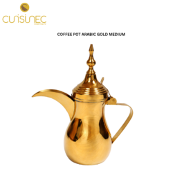 CUI COFFEE POT ARABIC GOLD MEDIUM NAT