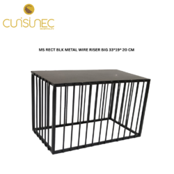 CUI MS RECT BLK METAL WIRE RISER BIG 33*19* 20 CM SAP