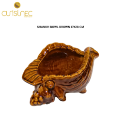 CUI SHANKH BOWL BROWN 17X28 CM SHW