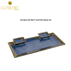 CUI DOUBLE DIP RECT PLATTER 35X16CM SHW