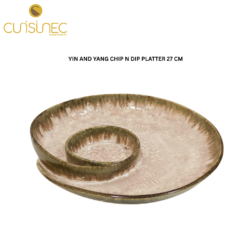 CUI YIN AND YANG CHIP N DIP PLATTER 27CM SHW