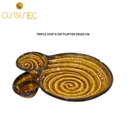 CUI TRIPLE CHIP N DIP PLATTER 29X20CM SHW
