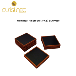 CUI WDN BLK RISER SQ (3PCS) BDW0888 STB