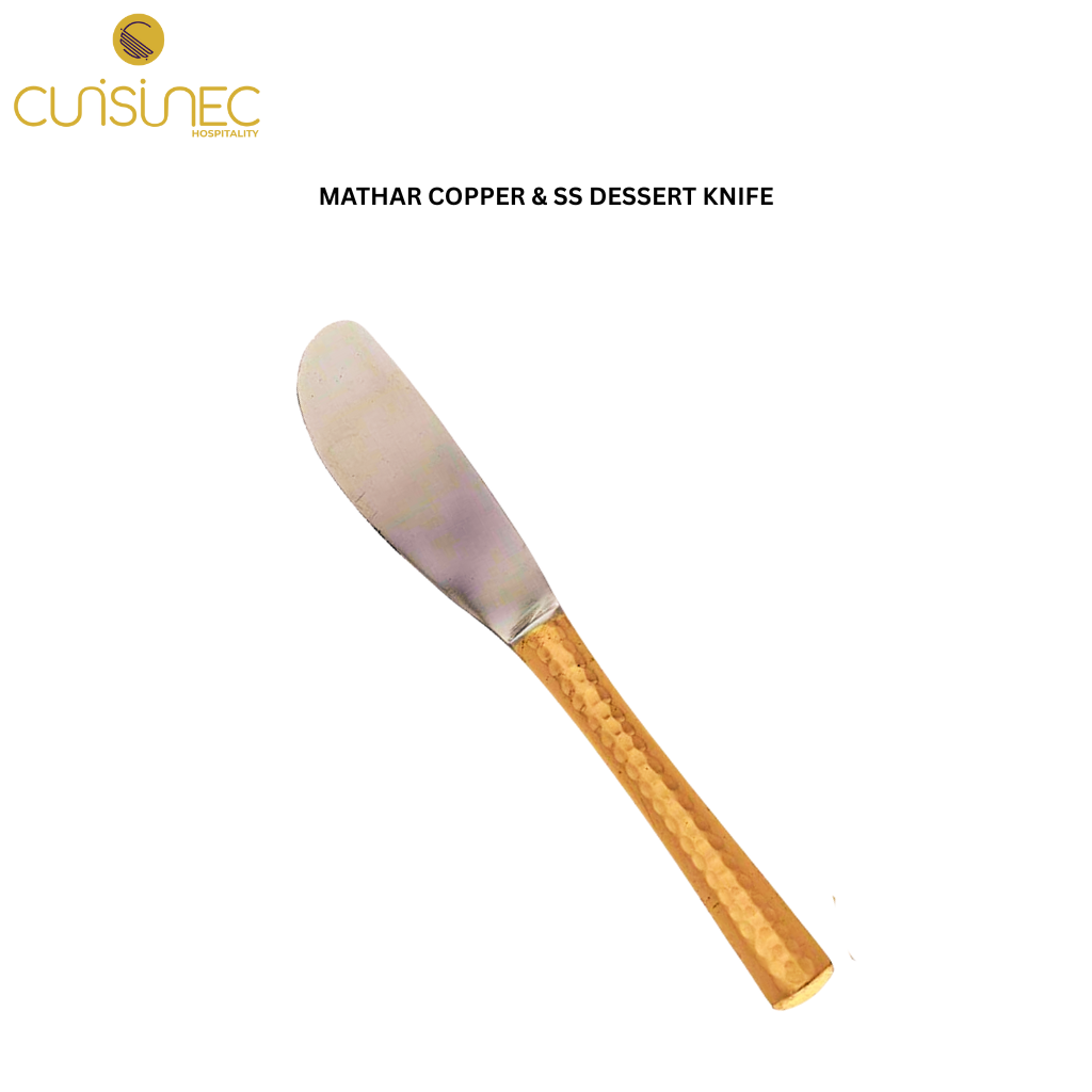CUI MATHAR COPPER & SS DESSERT KNIFE UTD