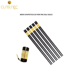 CUI WDN CHOPSTICK 10 PAIR PAC BLK GOLD VIS