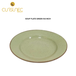CUI SOUP PLATE GREEN 9.6 INCH DNW