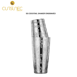 CUI SS COCKTAIL SHAKER ENGRAVED DVS
