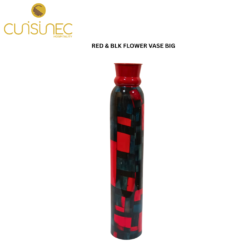 CUI RED & BLK FLOWER VASE BIG GIF