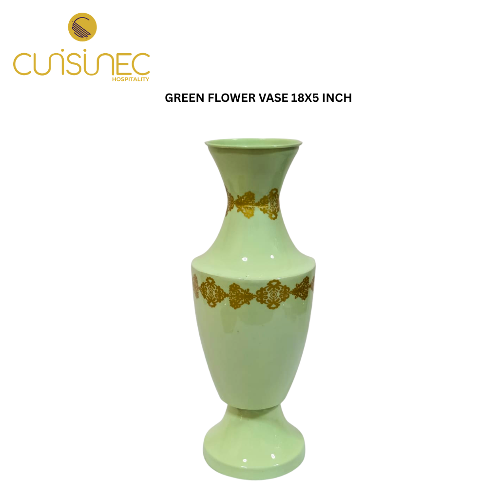 CUI GREEN FLOWER VASE 18X5 INCH GIF