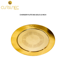 CUI CHARGER PLATE BIG GOLD 13 INCH GIF