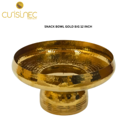 CUI SNACK BOWL GOLD BIG 12 INCH GIF