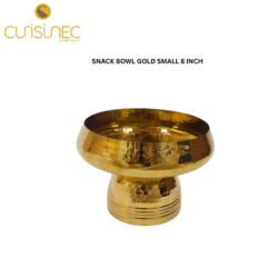 CUI SNACK BOWL GOLD SMALL 8 INCH GIF