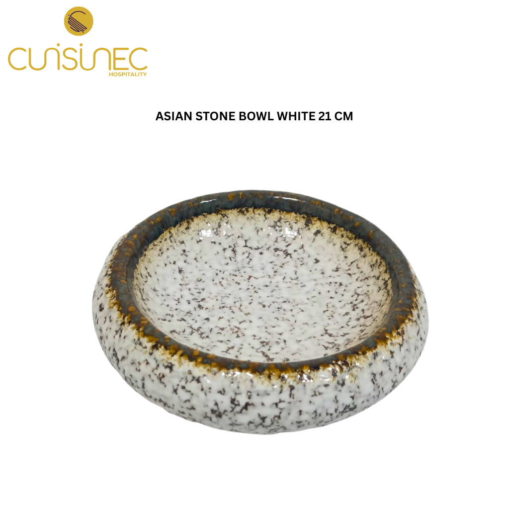 CUI ASIAN STONE BOWL WHITE 21 CM SHW