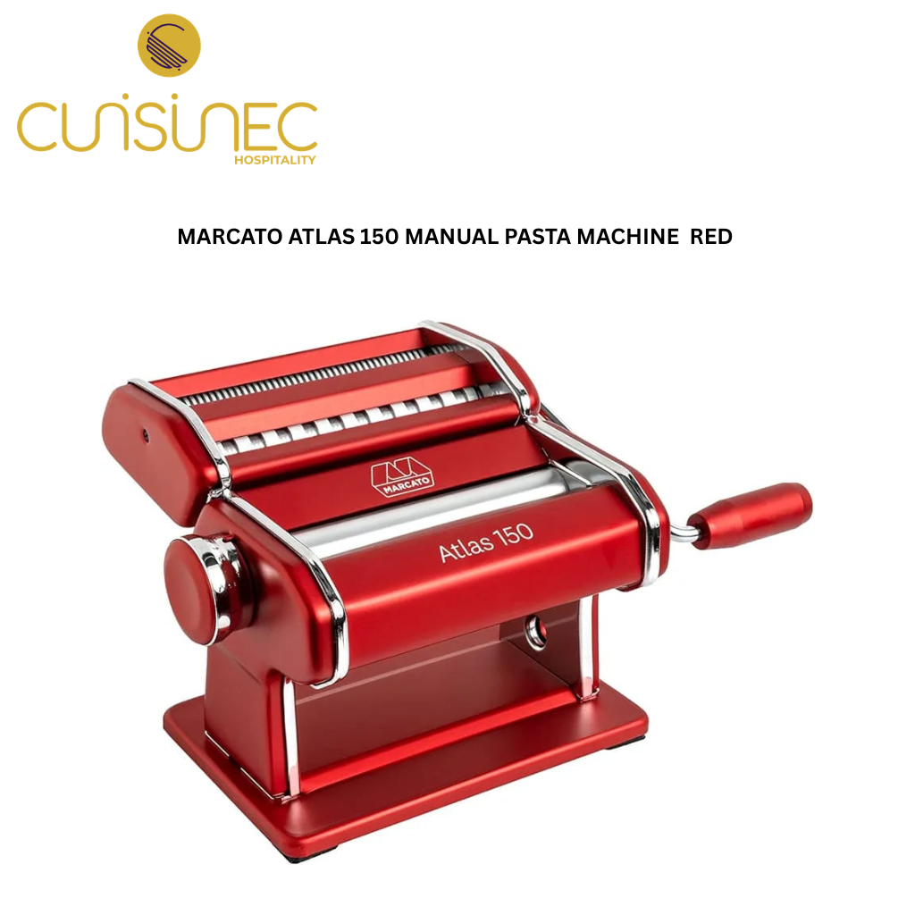 CUI MARCATO ATLAS 150 MANUAL PASTA MACHINE  RED CHL