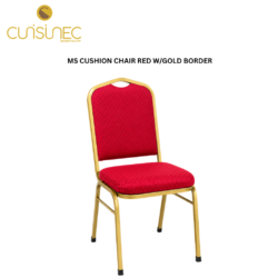 CUI MS CUSHION CHAIR RED W/GOLD BORDER CHL