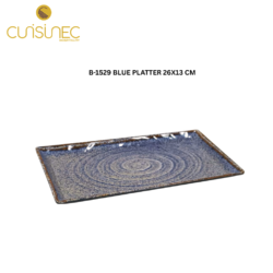 CUI B-1529 BLUE PLATTER 26X13 CM FRI