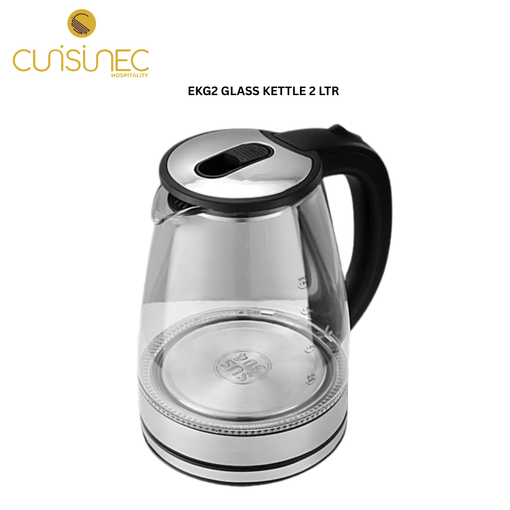 CUI EKG2 GLASS KETTLE 2 LTR LOC