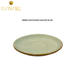 CUI GREEN CAPPUCINIO SAUCER 16 CM CHL
