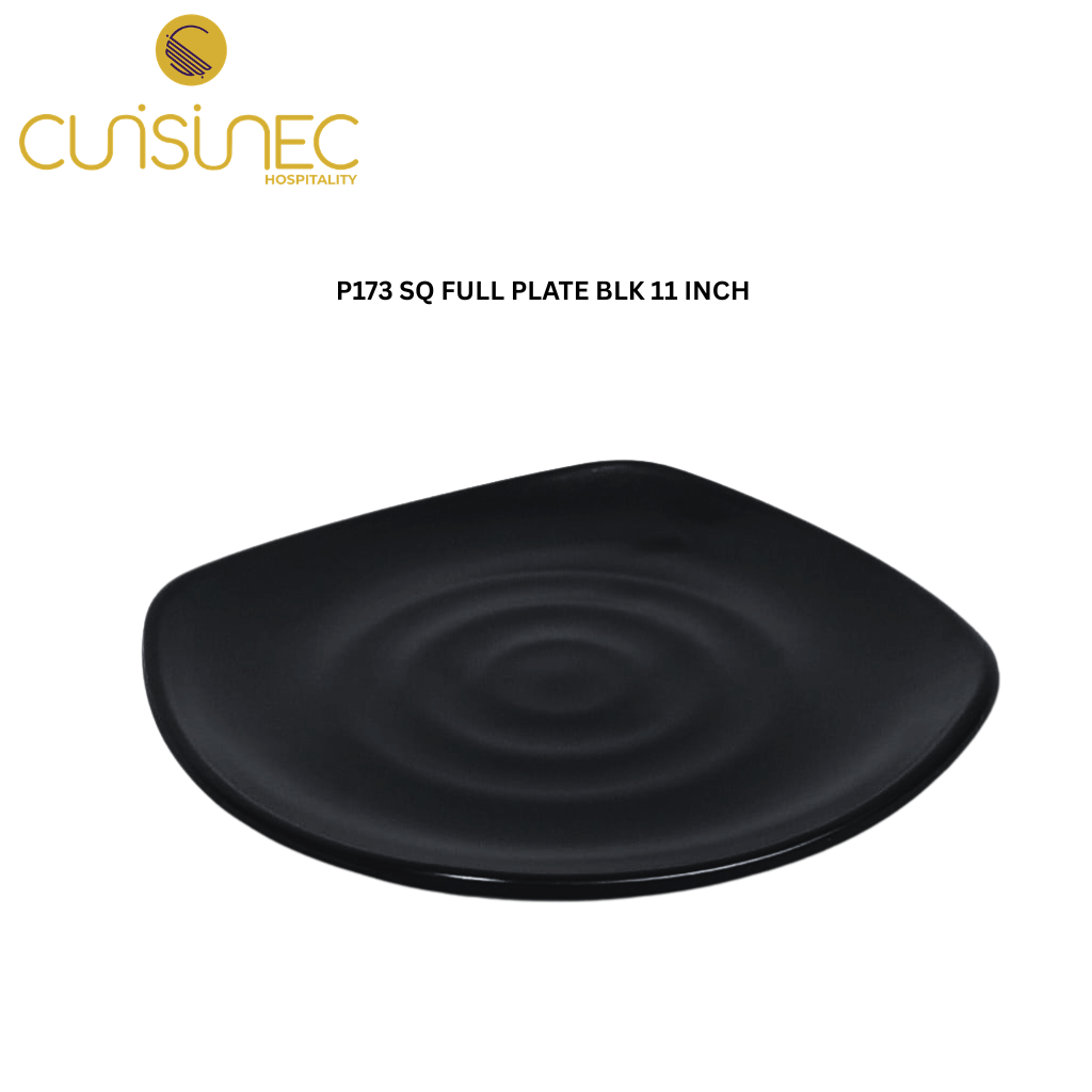 CUI P173 SQ FULL PLATE BLK 11 INCH GRP