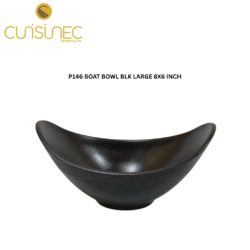 CUI P146 BOAT BOWL BLK LARGE 8X6 INCH GRP