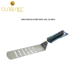 CUI CHEF SPATULA PERF W/PL HDL 10 INCH KIN