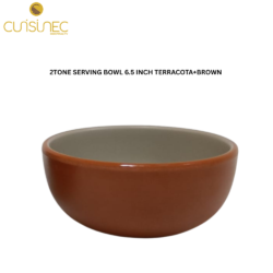CUI 2TONE SERVING BOWL 6.5INCH TERRACOTA+BROWN SVL