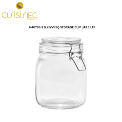 CUI H4073G-3 G.KIVVI SQ STORAGE CLIP JAR 1 LTR ALX