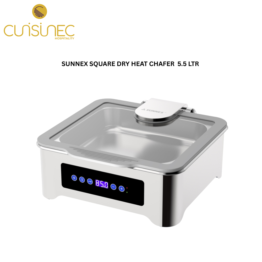 CUI SUNNEX SQUARE DRY HEAT CHAFER  5.5 LTR RCH