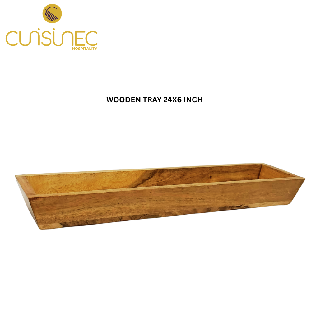 WOODEN TRAY 24X6 INCH