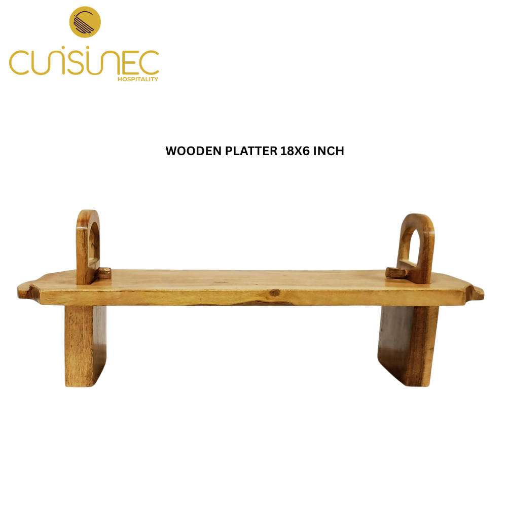 WOODEN PLATTER 18X6 INCH