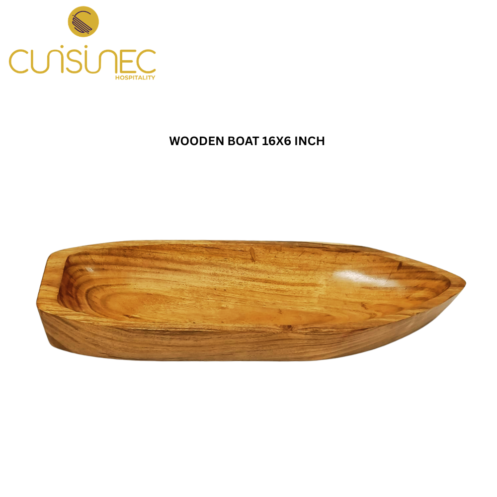 WOODEN BOAT 16X6 INCH