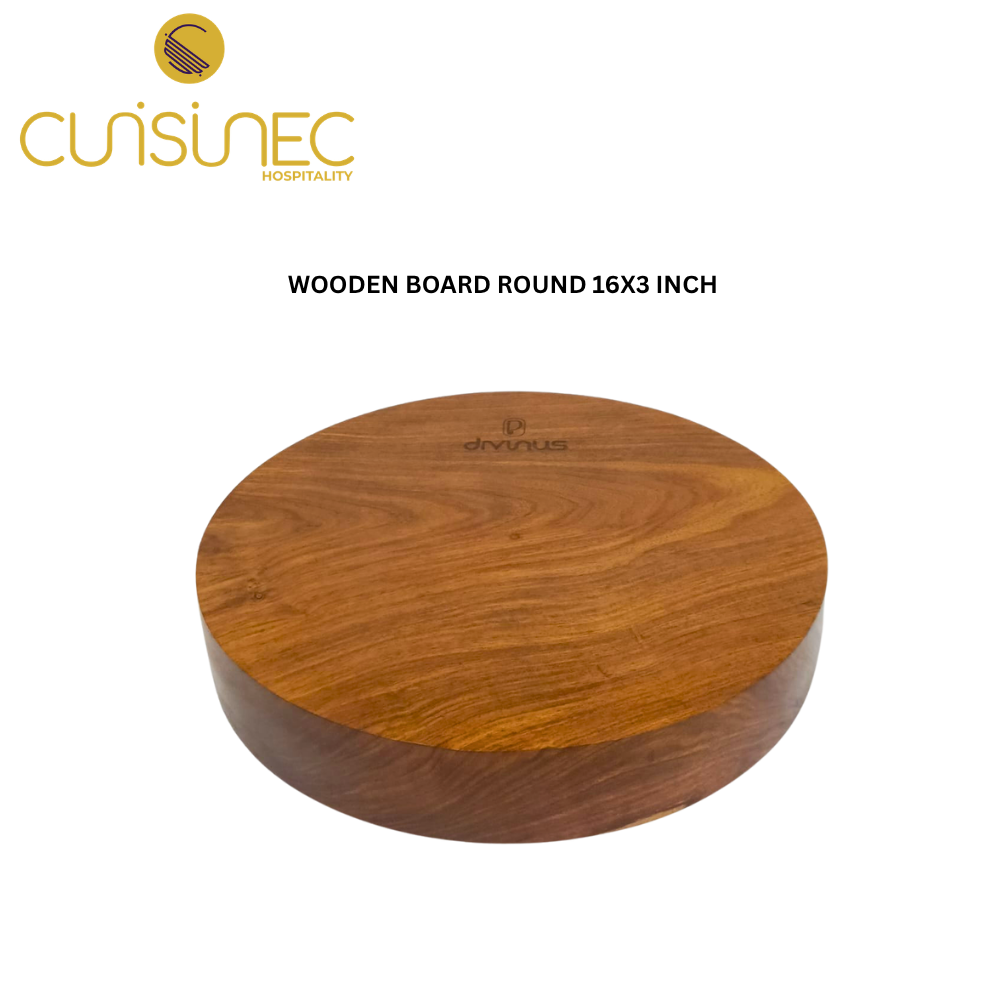 CUI WOODEN BOARD ROUND 16X3 INCH ASH