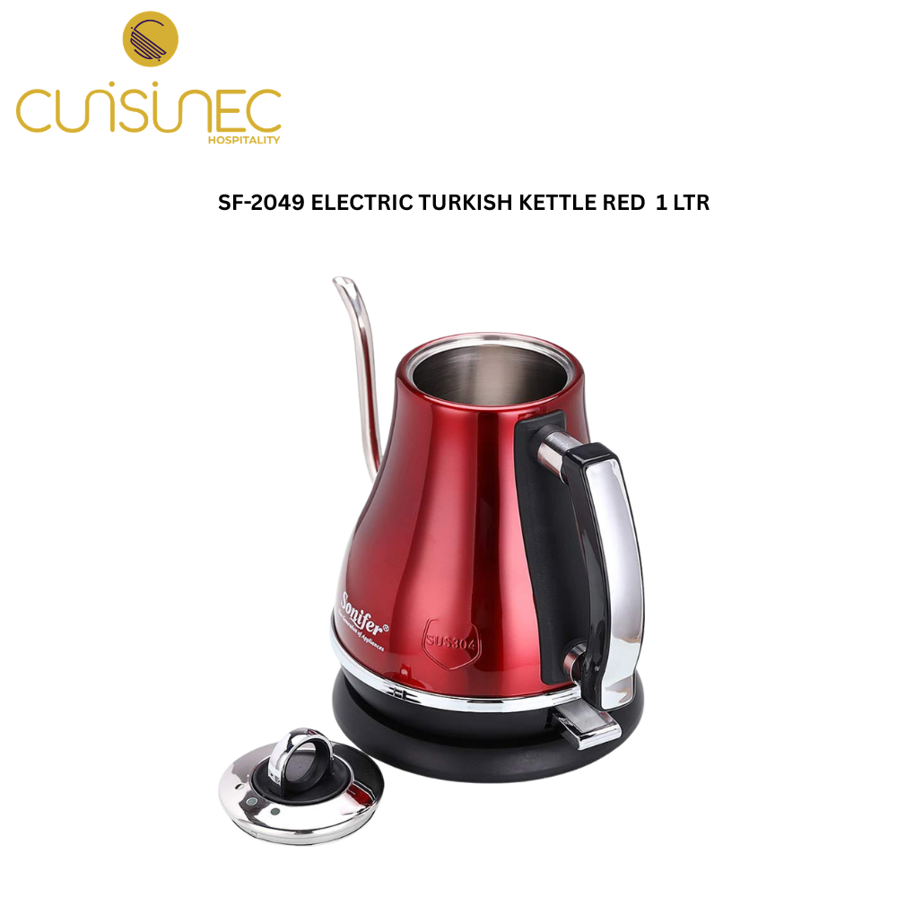 CUI SF-2049 ELECTRIC TURKISH KETTLE RED  1 LTR CHI