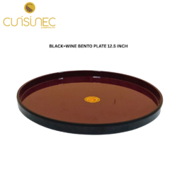 CUI BLACK+WINE BENTO PLATE 12.5INCH DNT