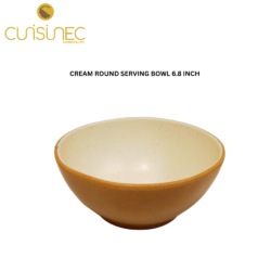 CUI CREAM RND SERVING BOWL 6.8 INCH DNT