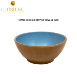 CUI EARTH+AQUA RND SERVING BOWL 6.8INCH DNT
