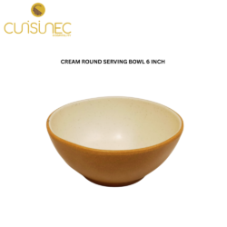 CUI CREAM RND SERVING BOWL 6 INCH DNT